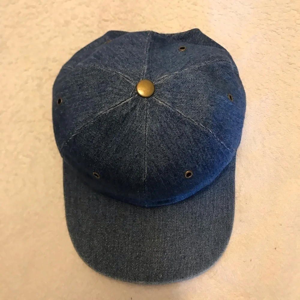 Faded Glory Adjustable faux Blue Jean Ball Cap